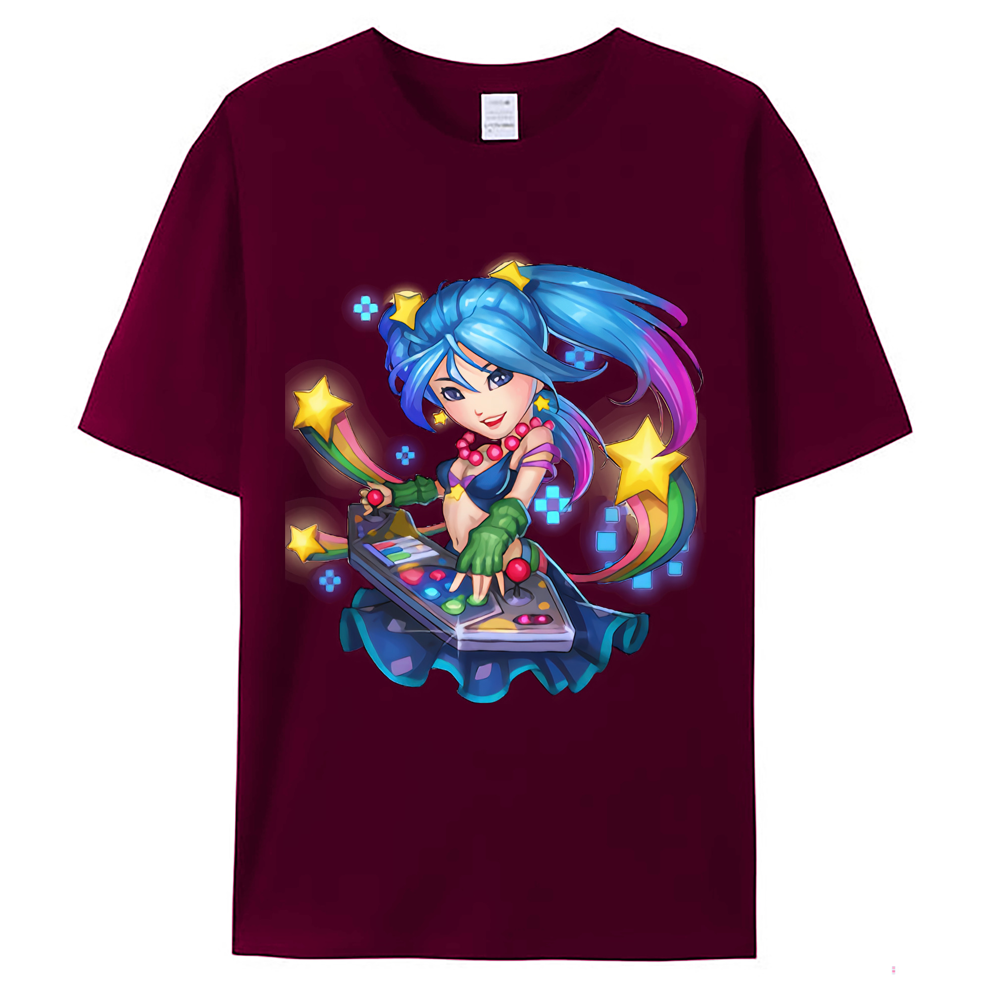 （画像用） リーグ・オブ・レジェンド League of Legends LOL レディースカジュアルプリントTシャツ（綿100％）